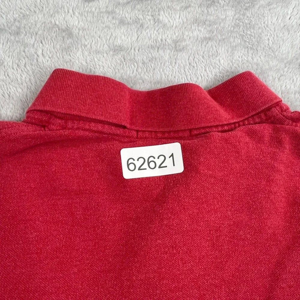 Polo Ralph Lauren Pique Cotton Polo 2XB Red Men Classic Preppy Short Sleeve